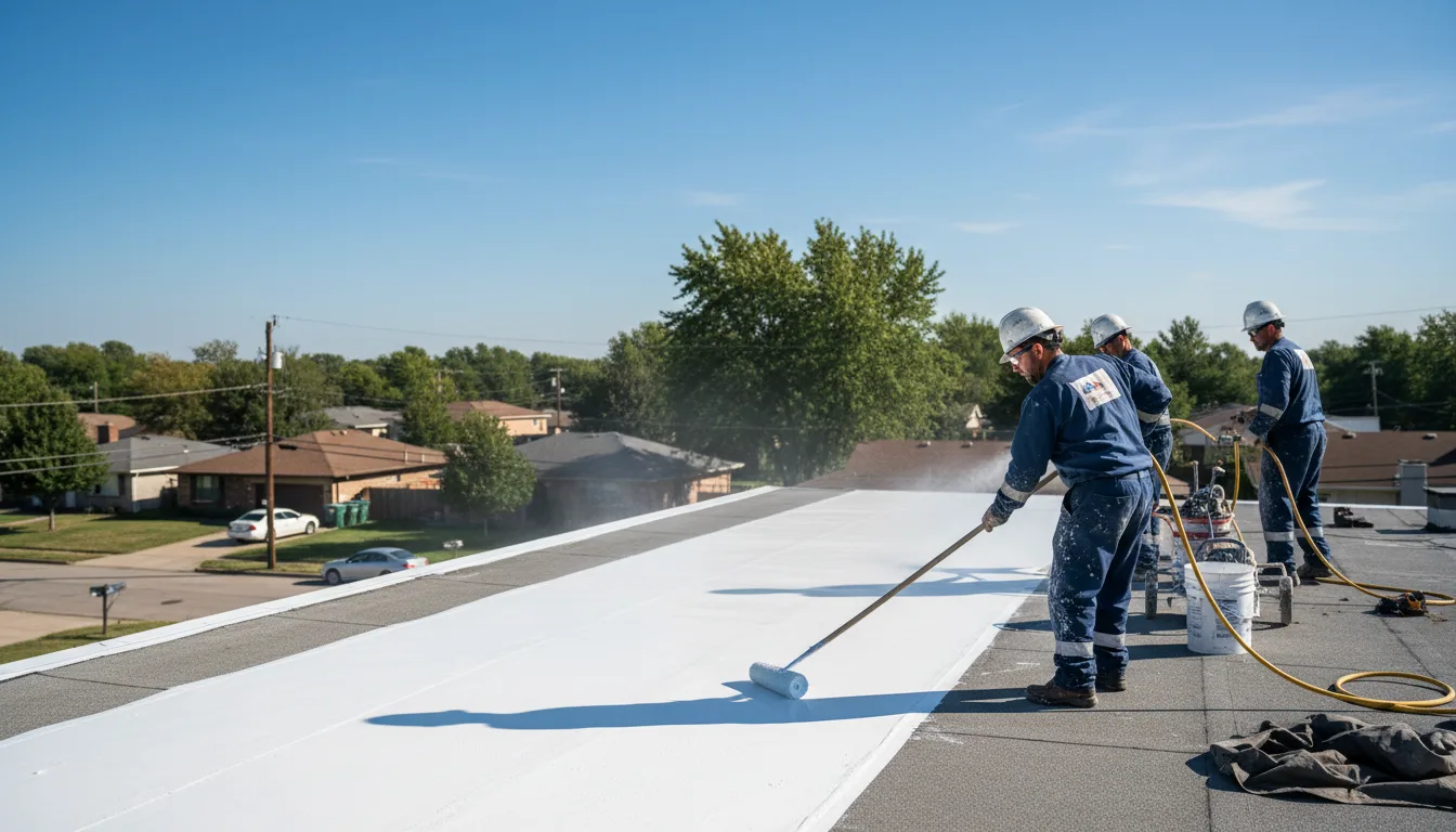 Commercial roof coating in New Vienna, OH near me